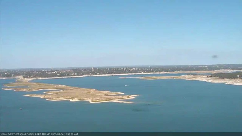 Lake Travis webcam, August 4, 2023 11:00 AM CT