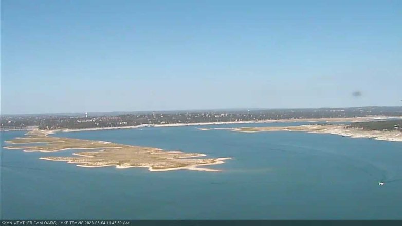 Lake Travis webcam, August 4, 2023 11:45 AM CT