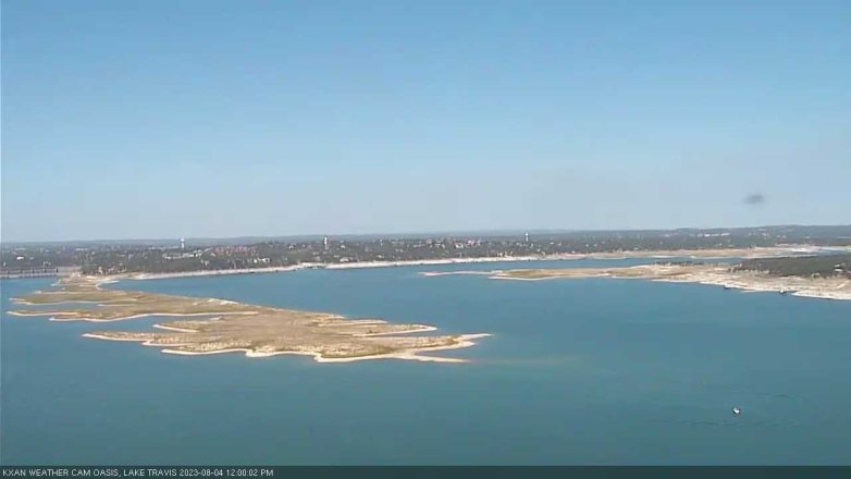 Lake Travis webcam, August 4, 2023 12:00 PM CT