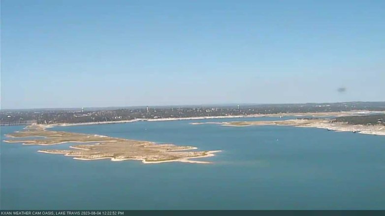 Lake Travis webcam, August 4, 2023 12:25 PM CT