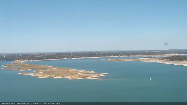 Lake Travis webcam, August 4, 2023 1:00 PM CT