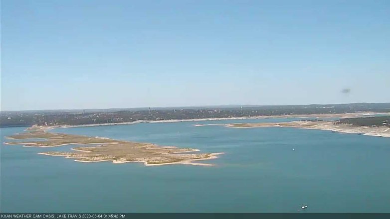 Lake Travis webcam, August 4, 2023 1:45 PM CT