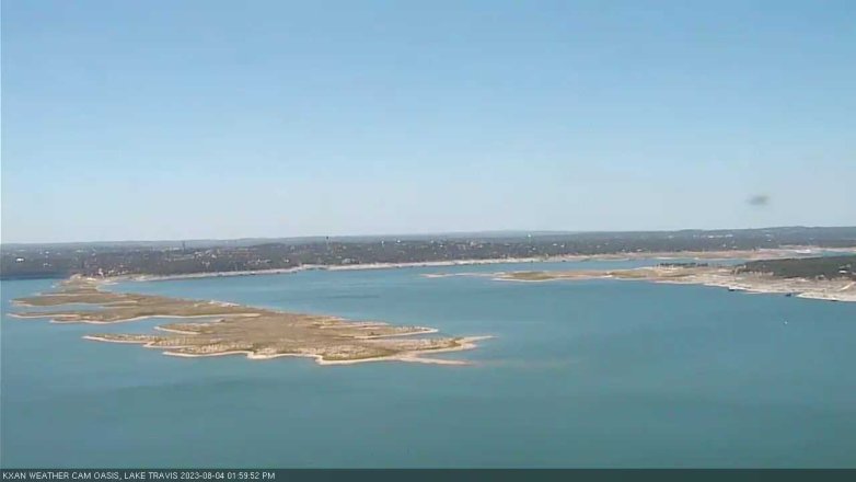 Lake Travis webcam, August 4, 2023 2:00 PM CT