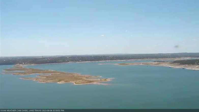 Lake Travis webcam, August 4, 2023 3:00 PM CT
