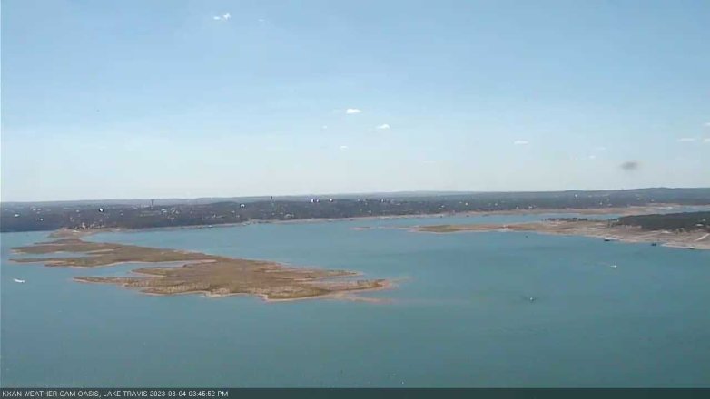 Lake Travis webcam, August 4, 2023 3:45 PM CT