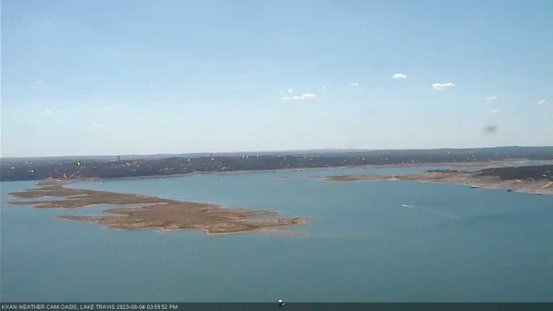 Lake Travis webcam, August 4, 2023 4:00 PM CT