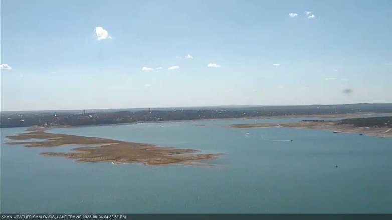 Lake Travis webcam, August 4, 2023 4:25 PM CT