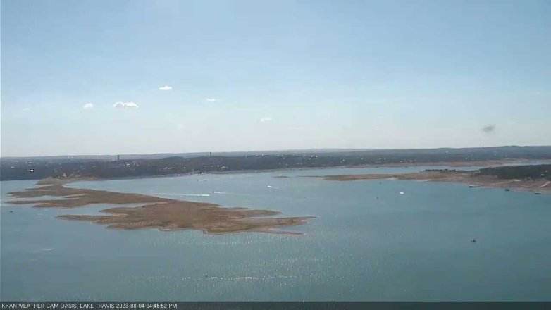 Lake Travis webcam, August 4, 2023 4:45 PM CT