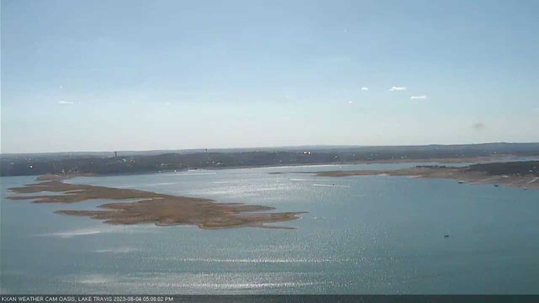 Lake Travis webcam, August 4, 2023 5:00 PM CT