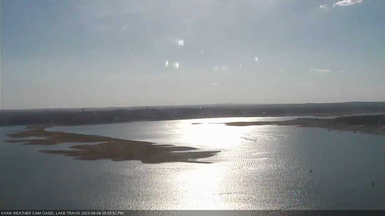Lake Travis webcam, August 4, 2023 6:00 PM CT