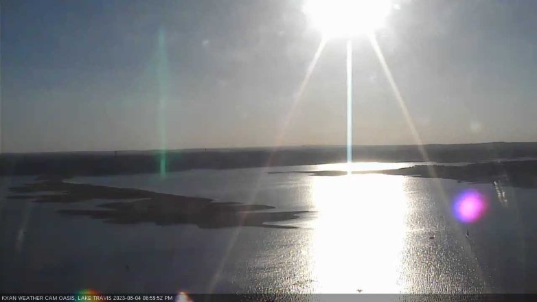 Lake Travis webcam, August 4, 2023 7:00 PM CT