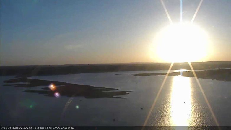 Lake Travis webcam, August 4, 2023 8:00 PM CT