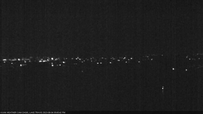 Lake Travis webcam, August 4, 2023 9:45 PM CT