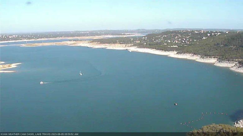 Lake Travis webcam, August 5, 2023 10:00 AM CT