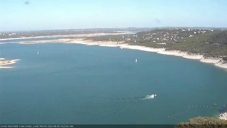Lake Travis webcam, August 5, 2023 10:25 AM CT