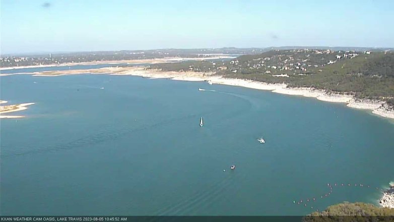 Lake Travis webcam, August 5, 2023 10:45 AM CT