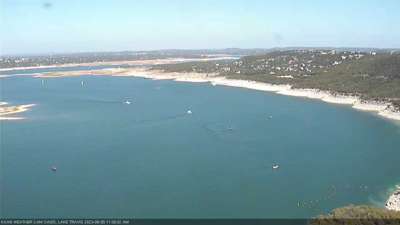 Lake Travis webcam, August 5, 2023 11:00 AM CT