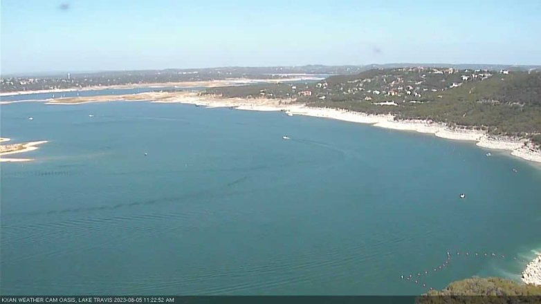 Lake Travis webcam, August 5, 2023 11:25 AM CT