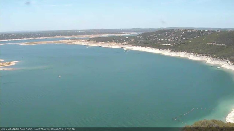 Lake Travis webcam, August 5, 2023 1:25 PM CT