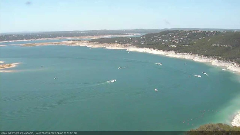 Lake Travis webcam, August 5, 2023 2:00 PM CT