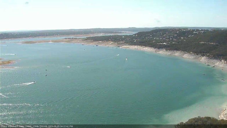 Lake Travis webcam, August 5, 2023 4:25 PM CT