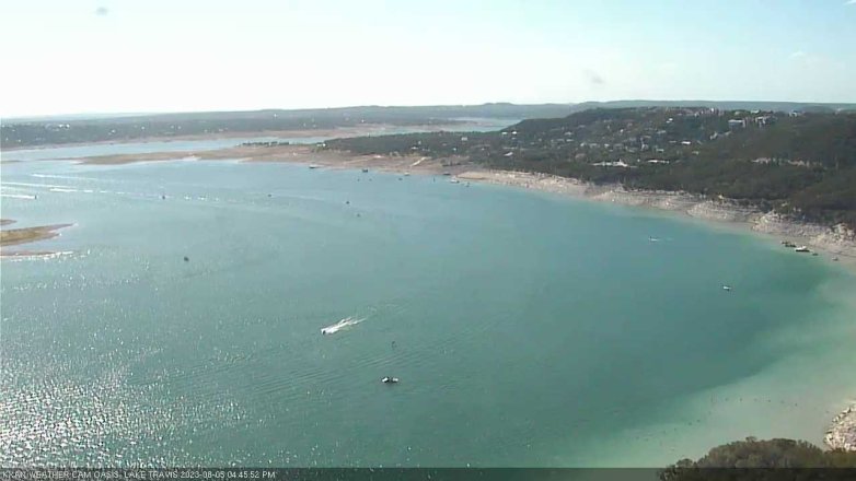 Lake Travis webcam, August 5, 2023 4:45 PM CT