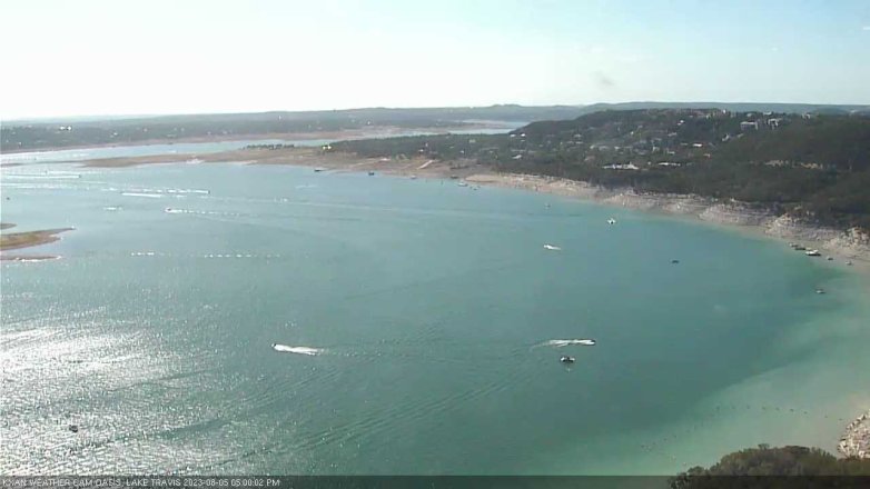 Lake Travis webcam, August 5, 2023 5:00 PM CT