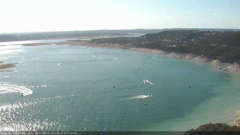 Lake Travis webcam, August 5, 2023 5:25 PM CT
