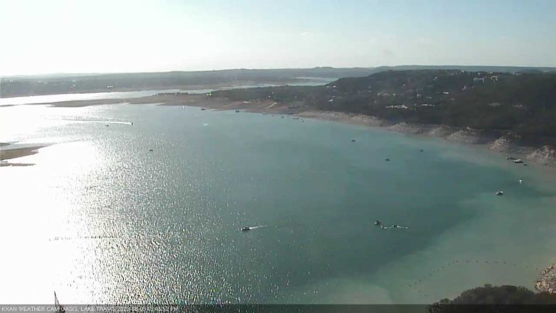 Lake Travis webcam, August 5, 2023 5:45 PM CT