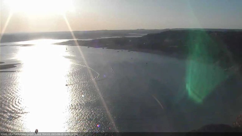 Lake Travis webcam, August 5, 2023 7:00 PM CT