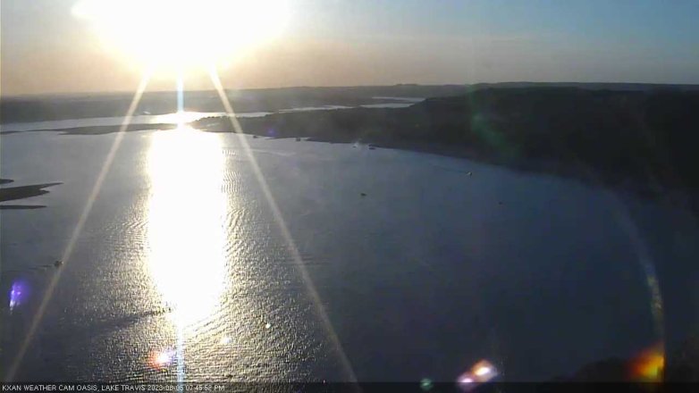 Lake Travis webcam, August 5, 2023 7:45 PM CT