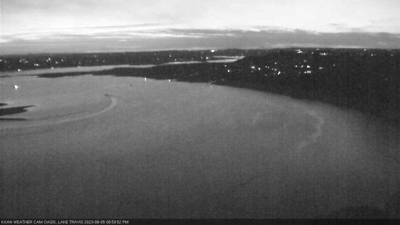 Lake Travis webcam, August 5, 2023 9:00 PM CT