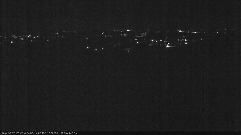 Lake Travis webcam, August 5, 2023 9:45 PM CT
