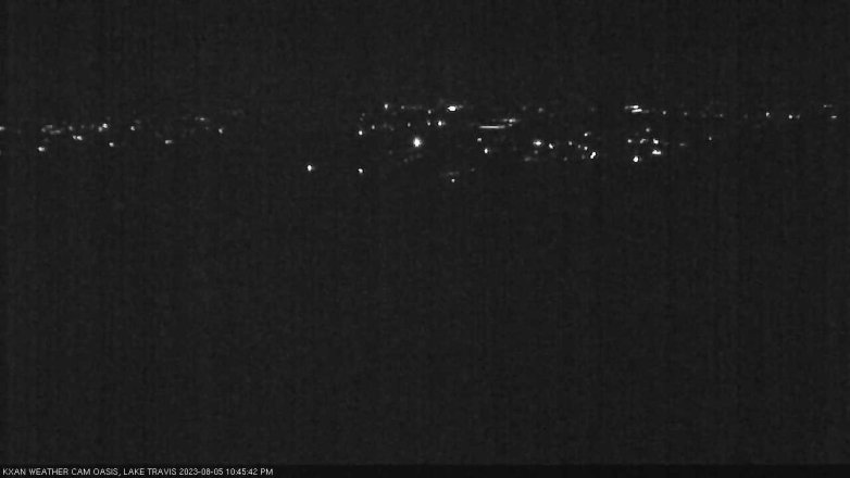 Lake Travis webcam, August 5, 2023 10:45 PM CT