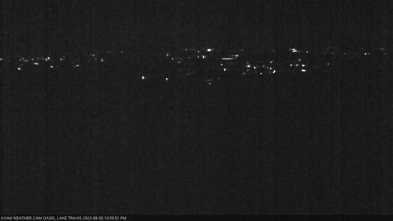 Lake Travis webcam, August 5, 2023 11:00 PM CT