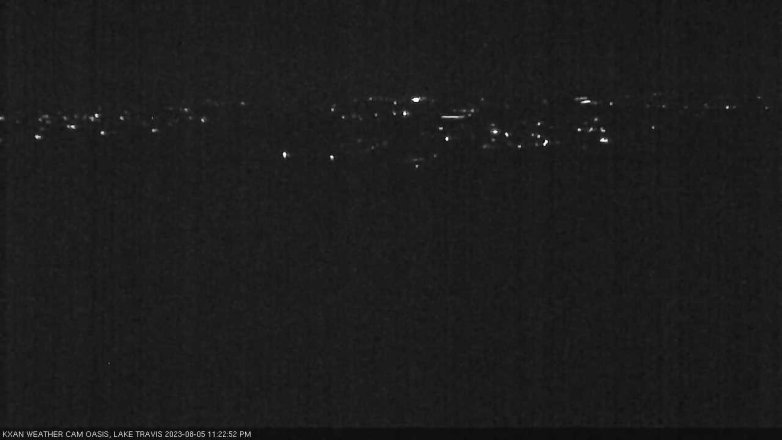 Lake Travis webcam, August 5, 2023 11:25 PM CT