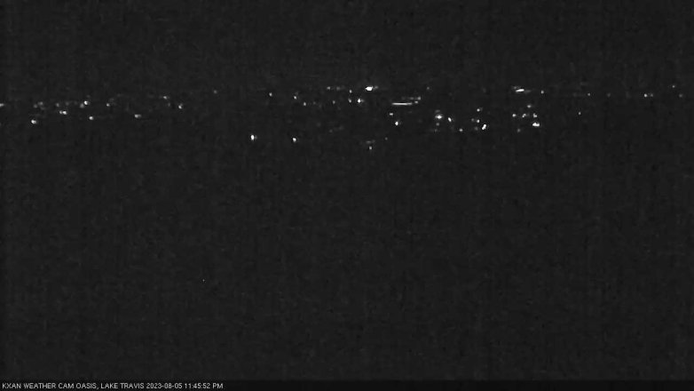 Lake Travis webcam, August 5, 2023 11:45 PM CT