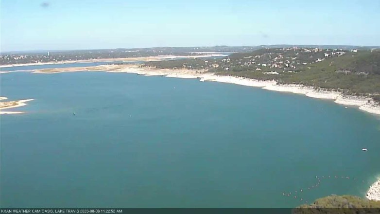 Lake Travis webcam, August 6, 2023 11:25 AM CT