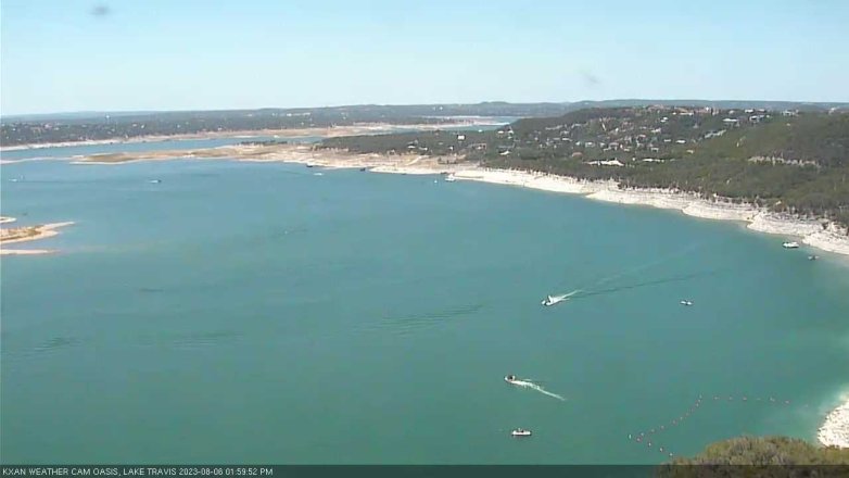 Lake Travis webcam, August 6, 2023 2:00 PM CT