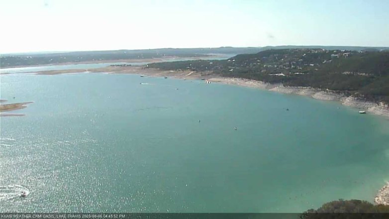 Lake Travis webcam, August 6, 2023 4:45 PM CT