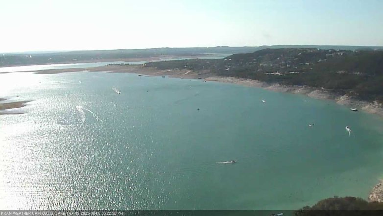 Lake Travis webcam, August 6, 2023 5:25 PM CT