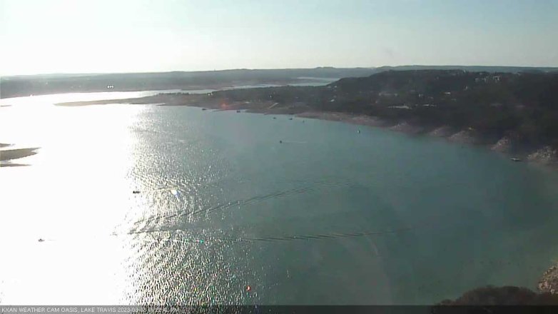 Lake Travis webcam, August 6, 2023 6:25 PM CT