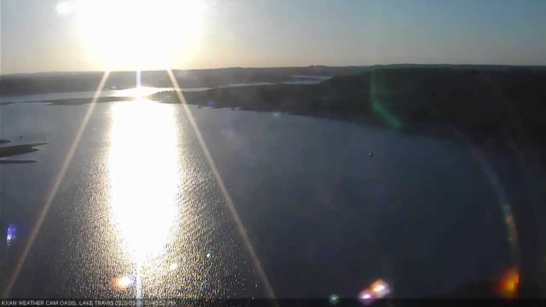 Lake Travis webcam, August 6, 2023 7:45 PM CT