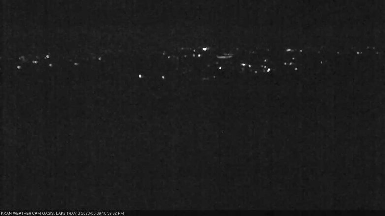 Lake Travis webcam, August 6, 2023 11:00 PM CT