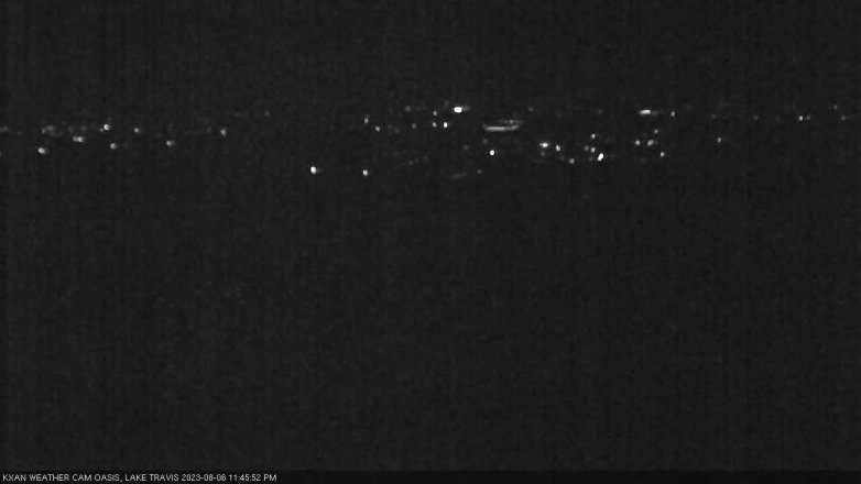 Lake Travis webcam, August 6, 2023 11:45 PM CT