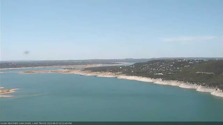 Lake Travis webcam, August 7, 2023 2:25 PM CT