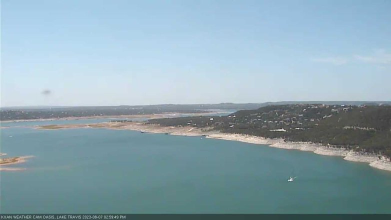 Lake Travis webcam, August 7, 2023 3:00 PM CT