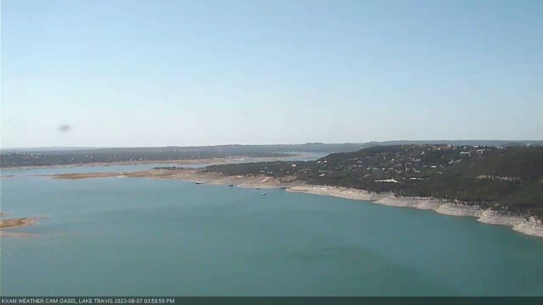 Lake Travis webcam, August 7, 2023 4:00 PM CT