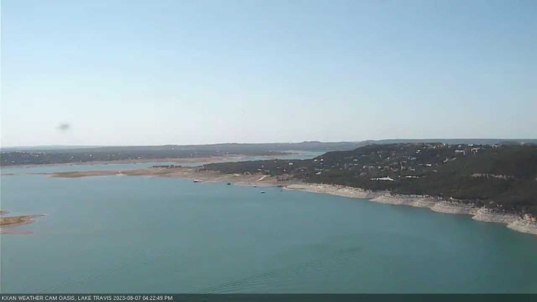 Lake Travis webcam, August 7, 2023 4:25 PM CT