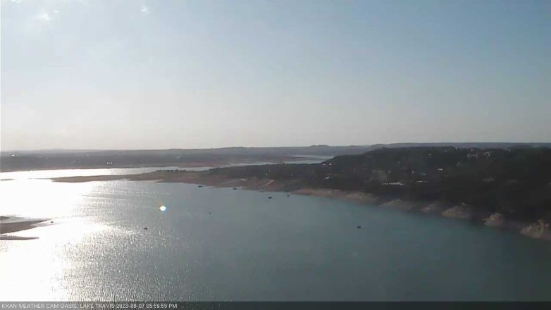Lake Travis webcam, August 7, 2023 6:00 PM CT